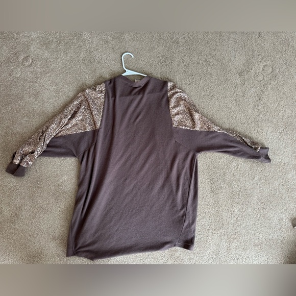 Sequined Sleeve Cardigan- NWOT - Picture 2 of 4